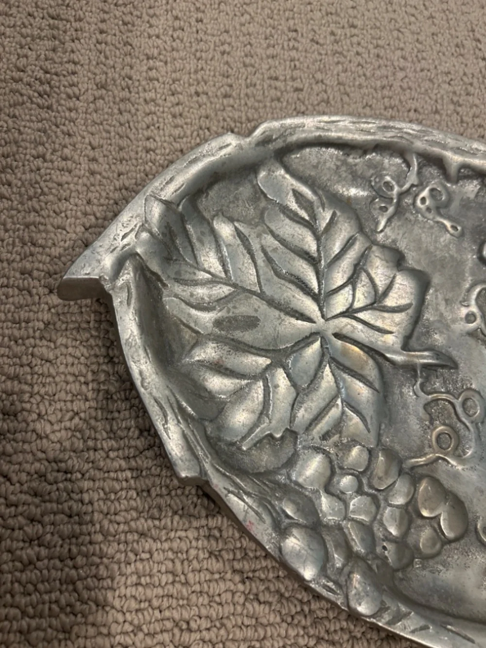 Vintage silver serving tray